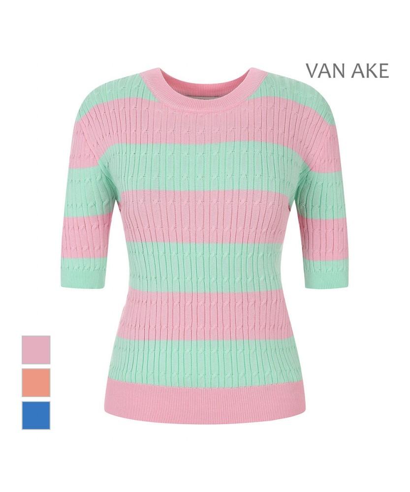 VANAKE Two-Tone Cable Knit_Vb44Ktq306Z