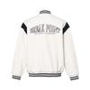 Li-Ning Color Block Letter Single-Breasted Comfortable Breathable Versatile Loose Baseball Jacket Men Jackets White AFDU593-1