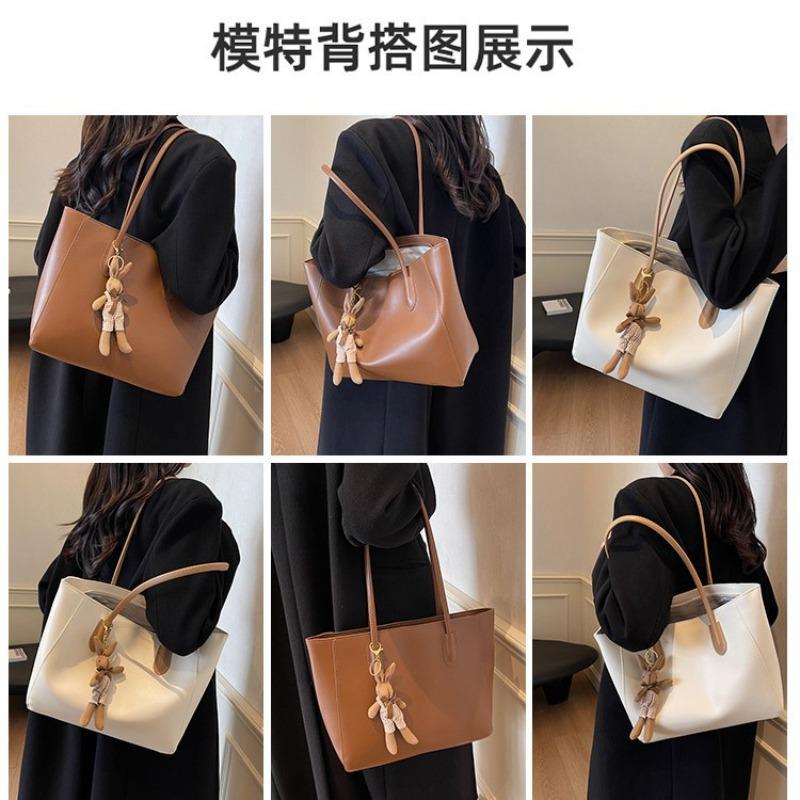 Premium texture large-capacity bag women's autumn and winter new commuter retro versatile shoulder bag tote bag