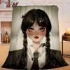1PC Colorful Web Adams Design Flannel Blanket Gift, Suitable for Both Men And Women, Soft Ideal for Beds And Sofa, Birthday Or Christmas Gift