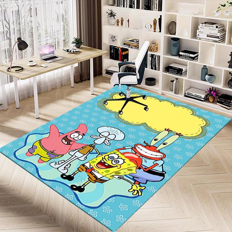 Spongebob Friends Adventure Carpet For Playroom Bedroom Living Room Sofa Home Decorkids Game Area Rug Nonslip Floor Mat