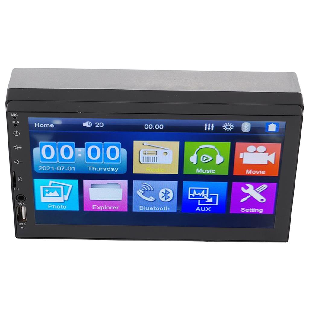 7in Universal Car Stereo Audio Receiver Touch Screen MP5 Player GPS Navigation with Backup Camera Hands Free Calling