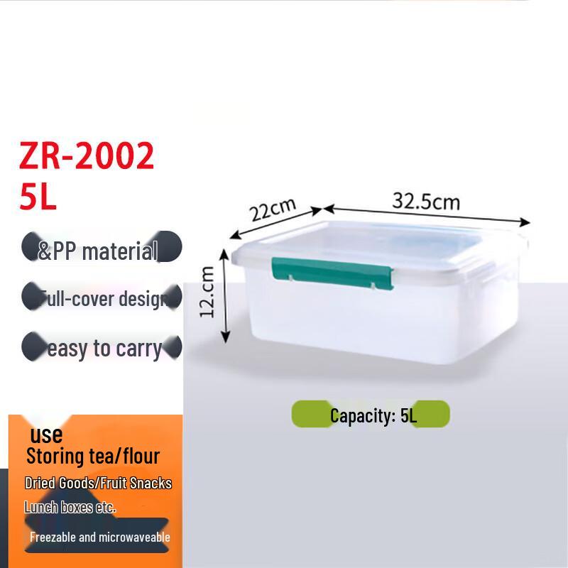 Zhongran PP Transparent Rectangular Food Storage Container