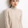 Women's High Neck Cashmere Sweater - Loose Fit, Pure Color, Thickened for Autumn/Winter