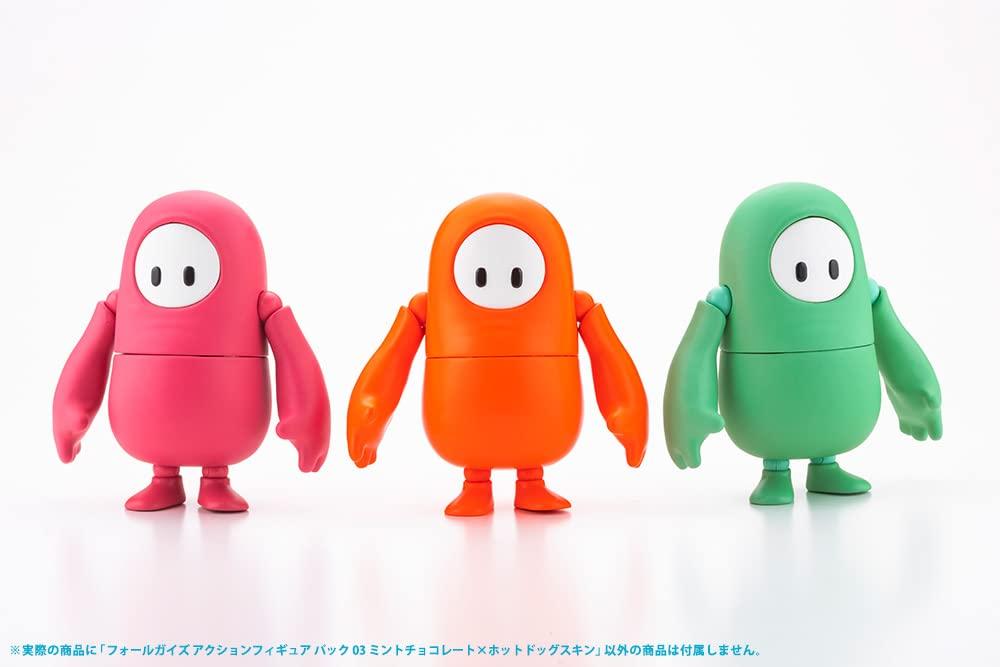 FALL GUYS Action Figure Pack 03 Chocolate x Hot Dog Scale PVC Painted Movable Figure PP994 "Mint Costume" 1/20