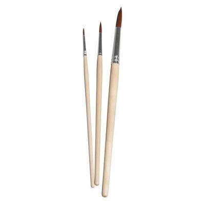 Set of Brushes Jard.Enfants+school FSC 100%, 3 Synthetic Round Brushes, 3 Pcs