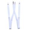 Bretelle da Uomo Regolabili Elastiche Schiena a X Bretella da Donna per Pantaloni Larghezza 2,5 cm 4 Clip Bretelle Elastiche Regolabili Posteriori