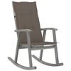 Day and Night - Day and Night Rocking Chair with Cushions Solid Gray Acacia Wood