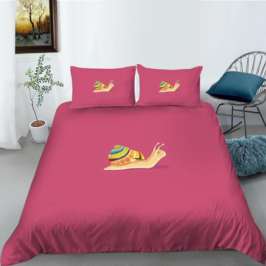 3D Printing Bedding Single Double Bed Full Size Pillowcase and Quilt Cover 2/3 Pieces of Microfiber Insect Printing Comfortable Home Decoration