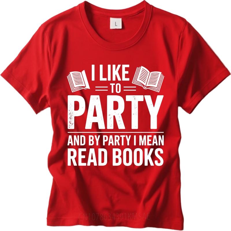 Daily Wear Summer Boys tshirt I Like To Party And By Party I Mean Read Books Short Sleeve Breathable O Neck Top Tees S