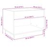 Infinity LED Coffee Table in Grey Sonoma 70 x 50 x 50 cm