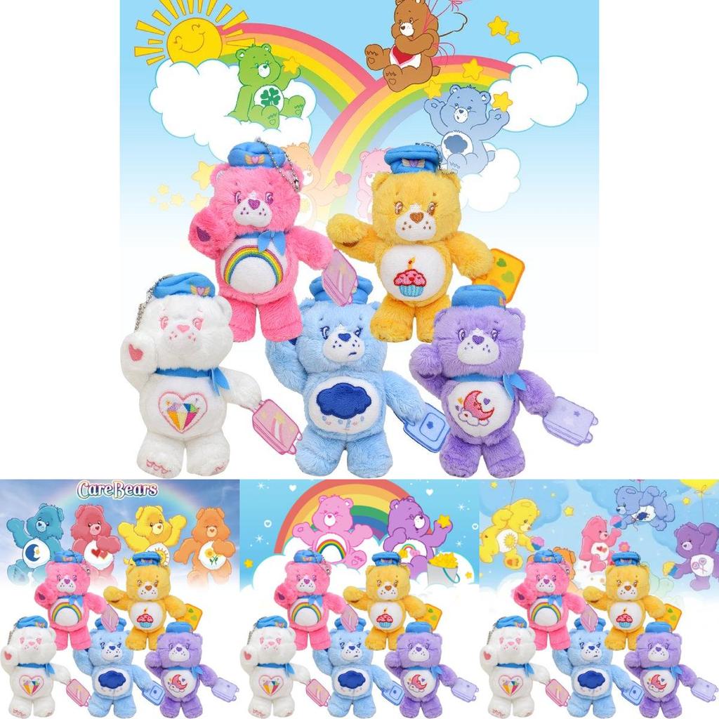 Niedlicher Care Bears Herzbär-Plüsch-Schlüsselanhänger, weiches Spielzeug zur Rucksackdekoration