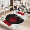 1pc Fire and Blood Office Carpet Chair Mats, Home Decor Mat | Fantasy Theme Mat | Durable Mat, Dragon DecorB04