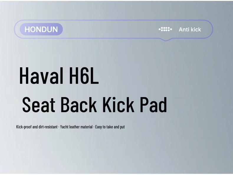 Haval H6L Rear Seat Kick Mats Protector & Interior Trim Accessories