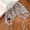 Shining Crystal Chain Beaded Hats Handmade Mesh Hair Accessories  Women Summer Autumn