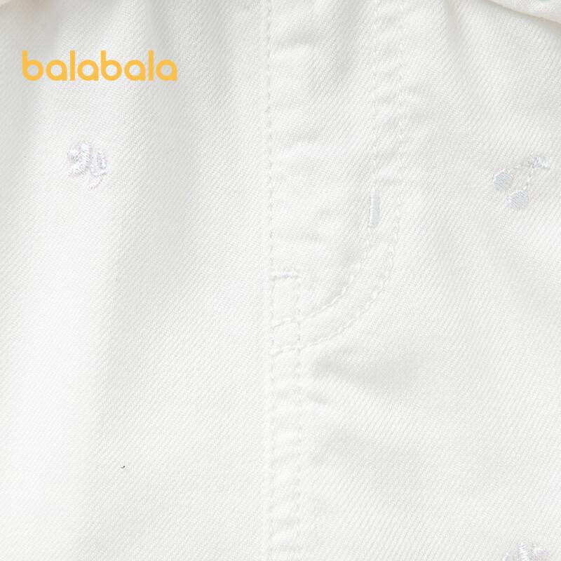 Balabala Girls' Summer Cooling Antibacterial Denim Shorts