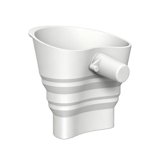 Silicone Flour Funnel for KitchenAid 5-Qt Mixer Flexible Collapsible Mess-free Pouring Funnel with 30-degrees Angled Spout Professional Baking Tool