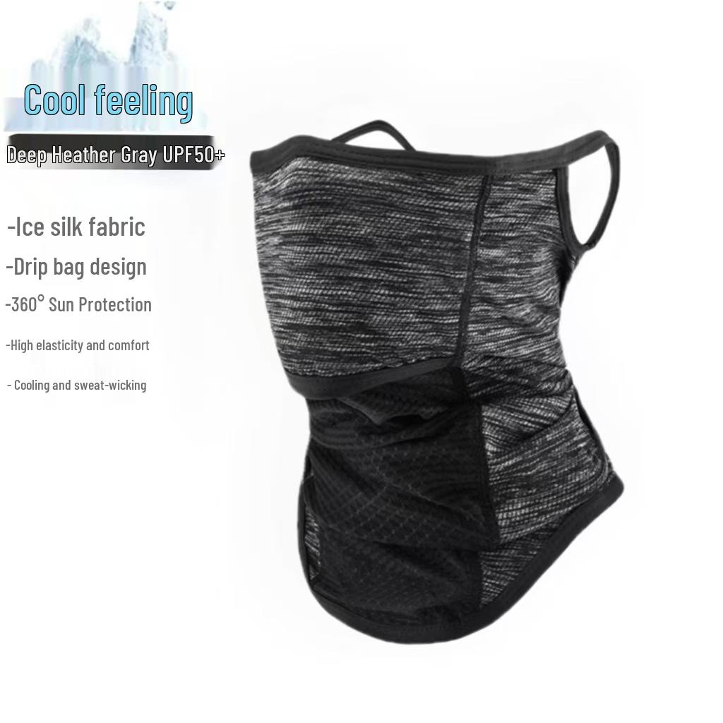 Unisex Ice Silk UV Protection Full Face Mask for Outdoor Motorcycle Use