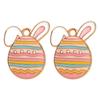 Easter Drip Oil Cartoon Egg & Rabbit Alloy Pendant Charm for DIY Necklace Accessories