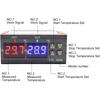 STC3008 Digitaler Doppel-Temperaturregler Zwei Relaisausgänge 12V 220V Thermoregulator Thermostat Mit Heizer Kühler STC-3008