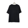 Women's 3D Embroidered Short Sleeve Crew Neck T-Shirt - Lightweight Soft Breathable, Slim Fit Casual Summer Top for European American Crossbody