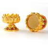 Butter Lamp Holder Coppers Candlestick Candle Holder Iron Lamp Holder Lotuss Buddhas Lamp Base
