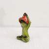 Handmade Yoga Frog Figurine Cartoon Mushroom Frog Statue Aesthetic Meditation Statue  Garden Decor