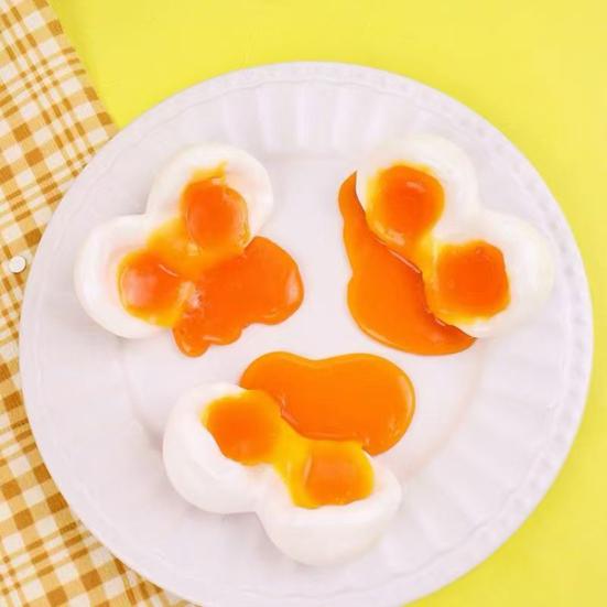 1/2/3Pcs Runny Yolk Egg Squeeze Toy Stress Relief Simulation Soft-Boiled Egg Sensory Toy Relaxation Pinch Fidget Toy Decompression Stress Ball