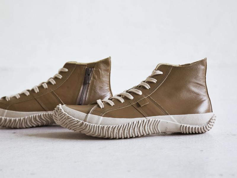 Spingle Handmade Kangaroo Leather Sneakers Spm-443 Dark Gray