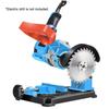 Blue Angle Grinder Stand For Drill And Grinder Cutting Machine 0-45 Degree Adjustable With Solid Base For Home Workshop