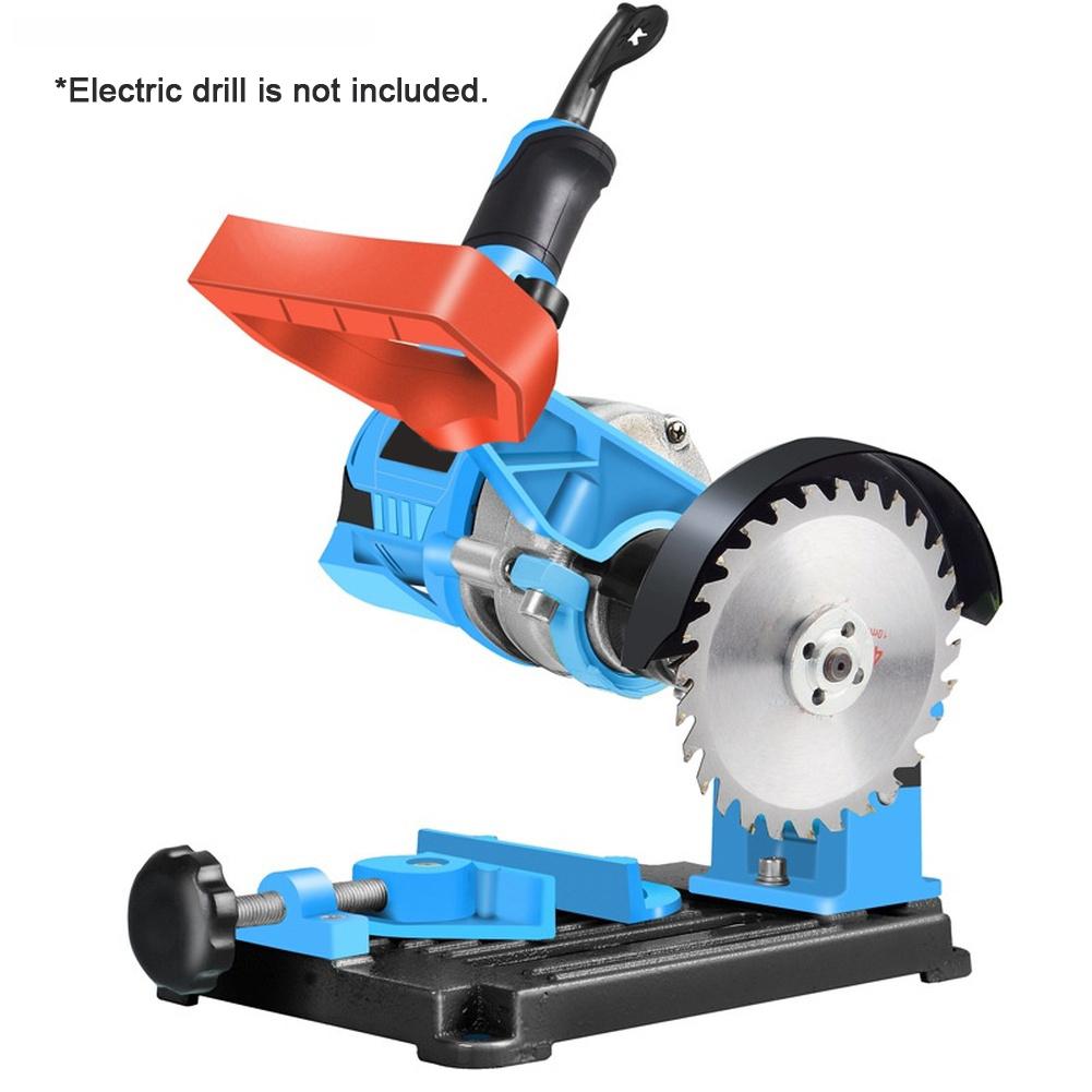 Blue Angle Grinder Stand For Drill And Grinder Cutting Machine 0-45 Degree Adjustable With Solid Base For Home Workshop