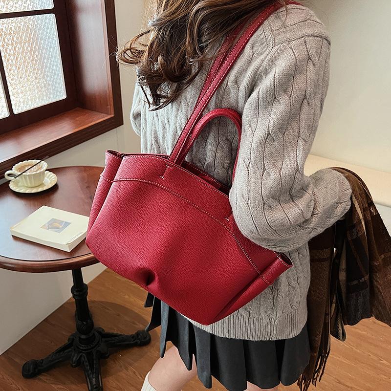 Pendler-Handtasche mit großem Fassungsvermögen für Damen, neue High-End-Gemüsekorb-Tasche 2025, einfache und vielseitige Umhängetasche