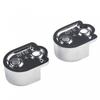 Clothes Tube Support Tube Round End Wall Mount Wardrobe Rail Hanger