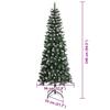 Artificial Christmas Tree with 300 LEDs and Stand Green 240 cm