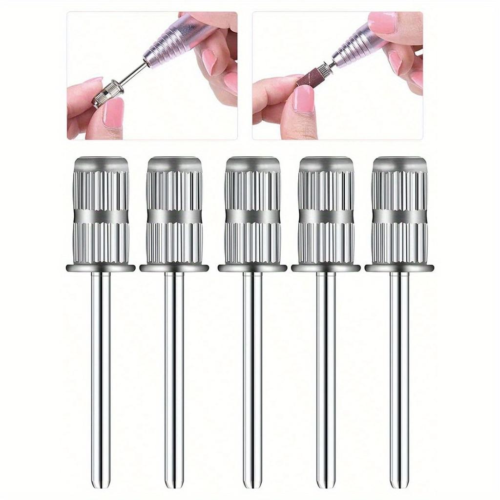 Ft 3/32 Inch Nail Drill Bits Mandrels for Electric File Nail Sanders Manicure Pedicures Home Salon