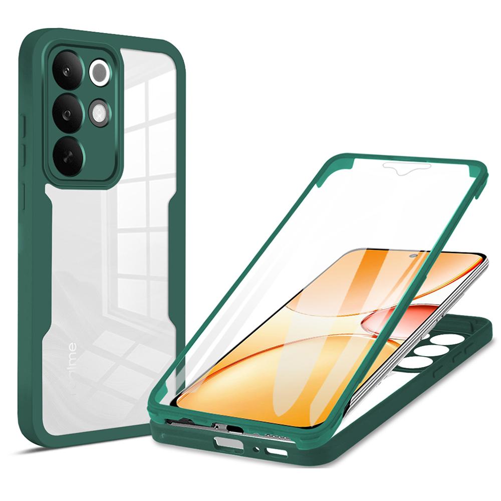 For Realme C85 Pro 4G Case Acrylic + TPU Clear Phone Cover with PET Screen Film