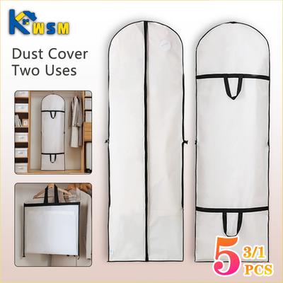 60x180cm Clothes Dust Cover Garment Suit Dress Jacket Clothes Coat Dustproof Cover Protector Travel Bag Suit Wedding Dress Cover