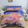 Luxury New 3D Print Watercolor Cartoon Cat Pattern Quilt Cover Bedding Set Bedroom Decor Duvet Covers Pillowcase King Single