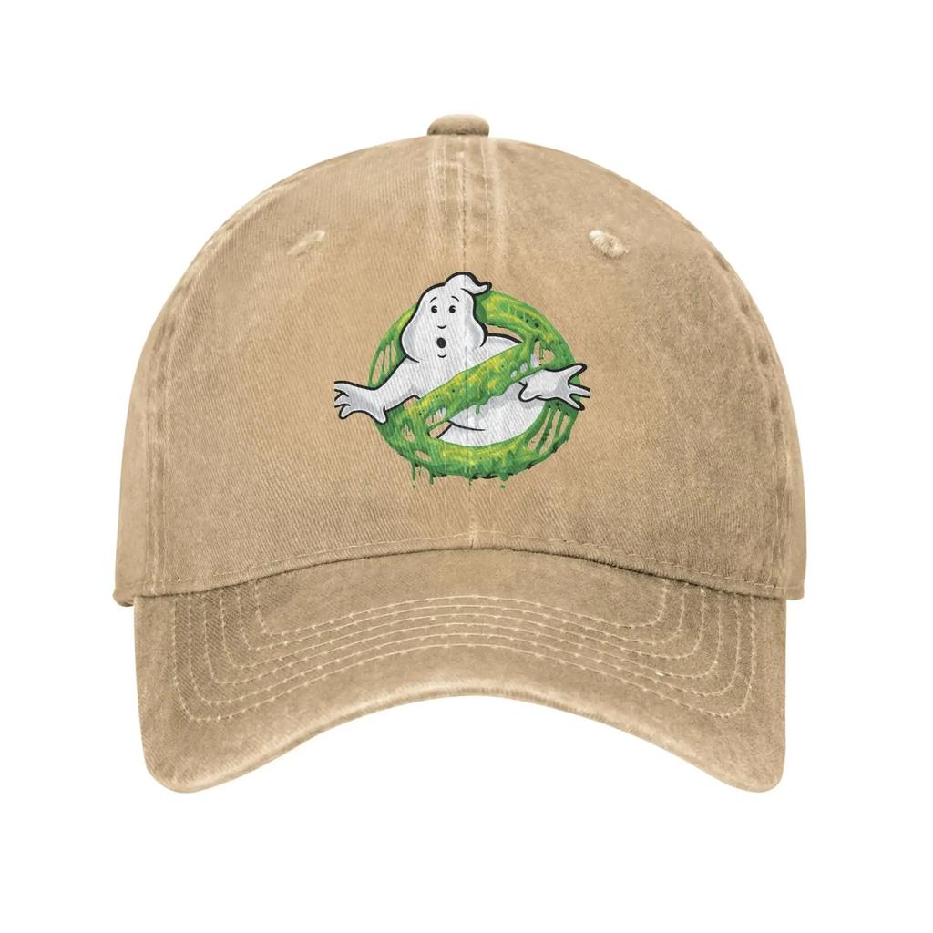 Vintage Ghost Busters Baseball Caps Unisex Distressed Denim Washed Snapback Cap  Outdoor Activities Unstructured Soft Hats Cap