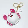 1 Pcs Simple And Fashionable Leather Crab Car Keychain Bag Creative Headphone Bag Pendant Accessories
