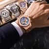 POEDAGAR Luxury Men's Watches Stainless Steel Date Chronograph Male Watch Waterproof Luminous Military Quartz Wristwatch
