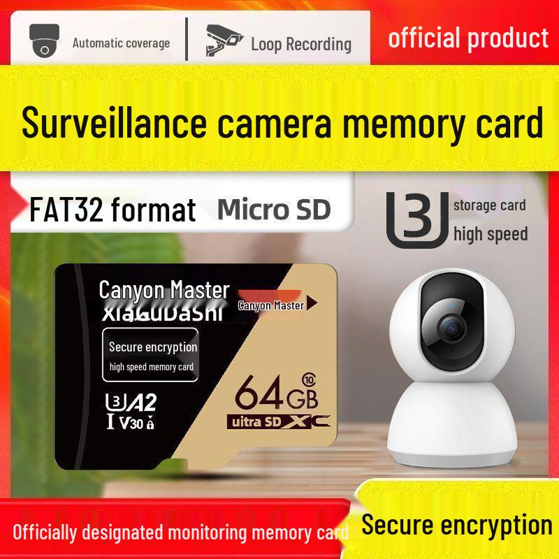 High-Speed 128GB Dashcam & Surveillance SD Card