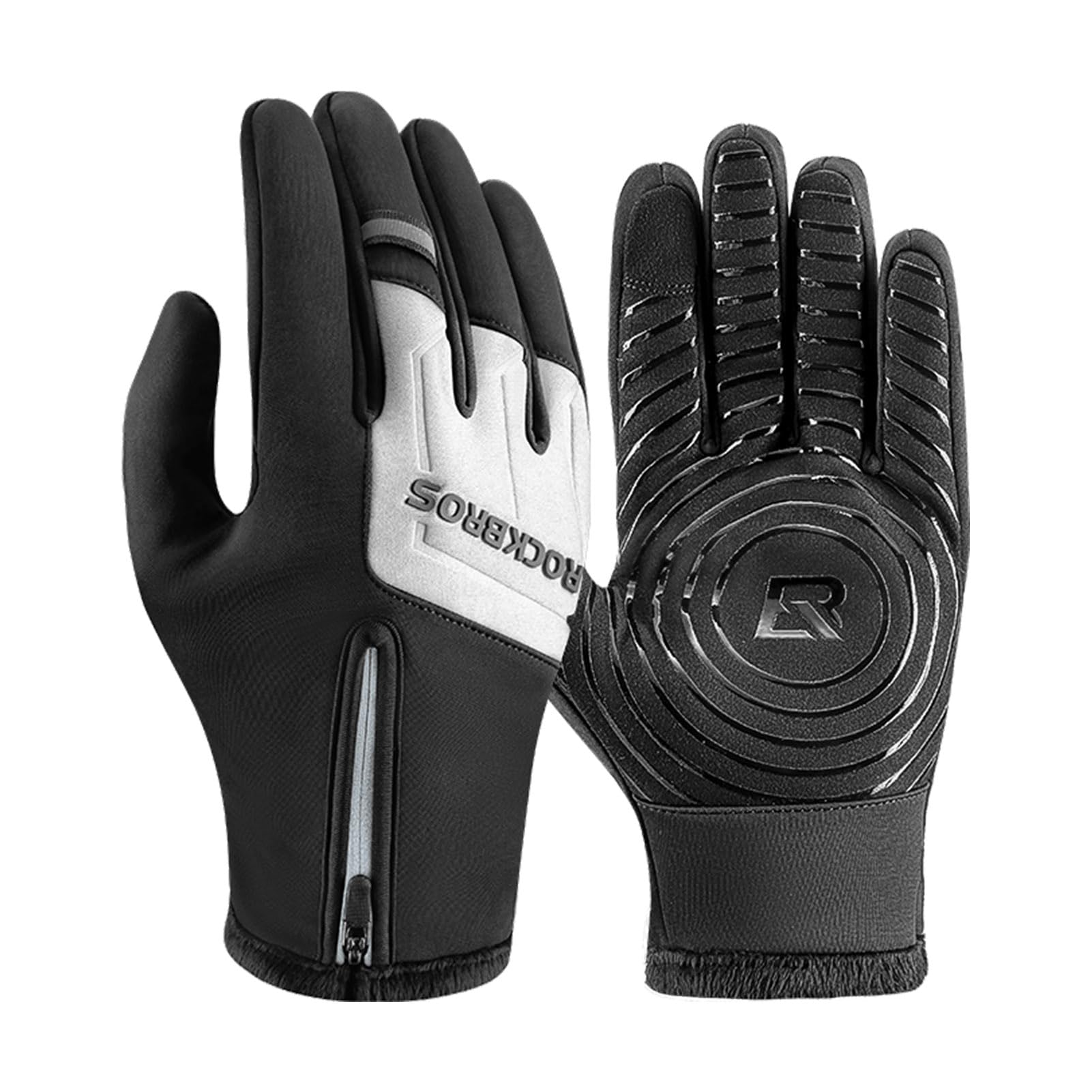 

Велоперчатки ROCKBROS для шоссейного велосипеда и сенсорного экрана, флис и легкие, идеально подходят для и школьных перчаток, весна, осень, зима, совместимые, нескользящие