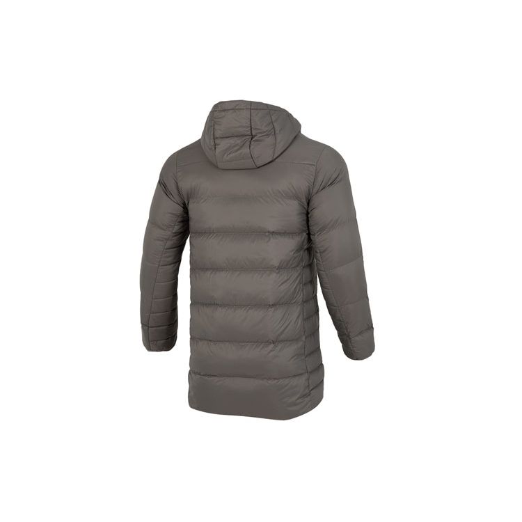 Under Armour Down Parka Casual Hooded Mid-Length Solid Color Down Jacket Men Outerwear Brown 1373663-176