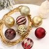 Kerstversieringen: 16-delige Set Onregelmatig Gevormde Geschilderde Kerstballen om op te Hangen, Kerstboomversieringen en Accessoires