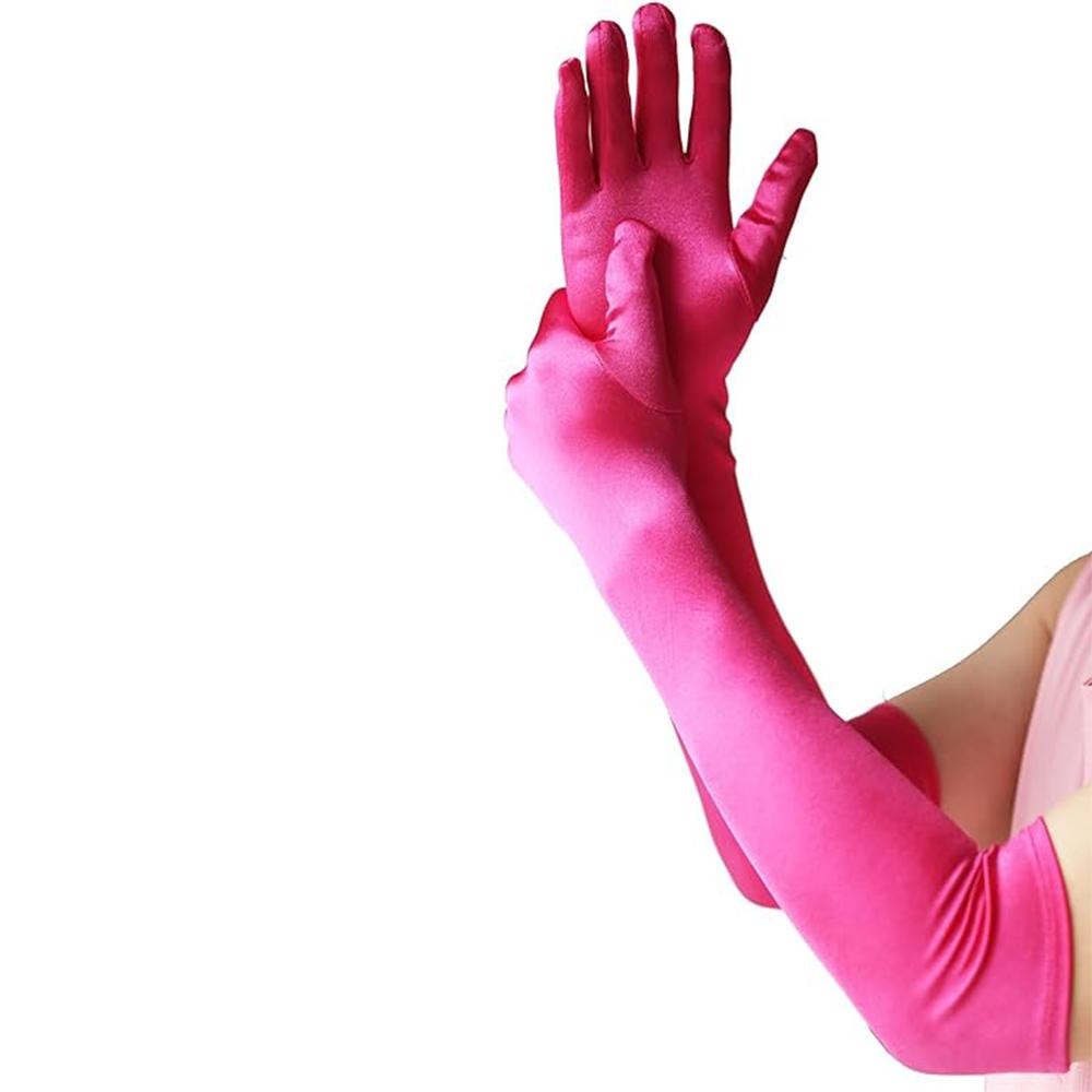 

Жіночі довгі атласні рукавички 1920-х Опера Весільний танець Хеллоуїн Костюм Вечірні вечірні рукавички 22 дюйми