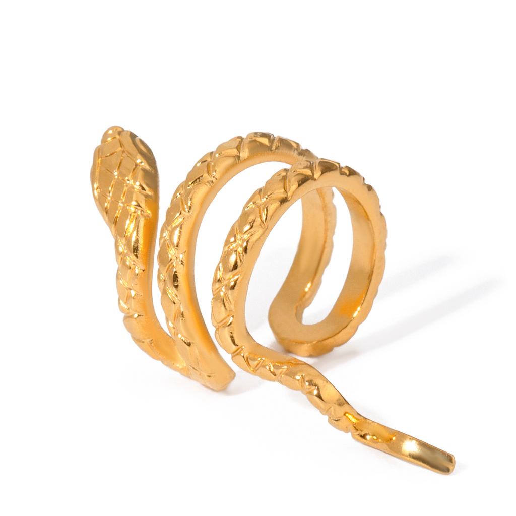 1 Stück Edelstahl Minimal Schlangen Ohr Manschette für Damen Hohe Qualität 18 Karat Metall Geometrisch Temperament Schmuck Bijoux Femme