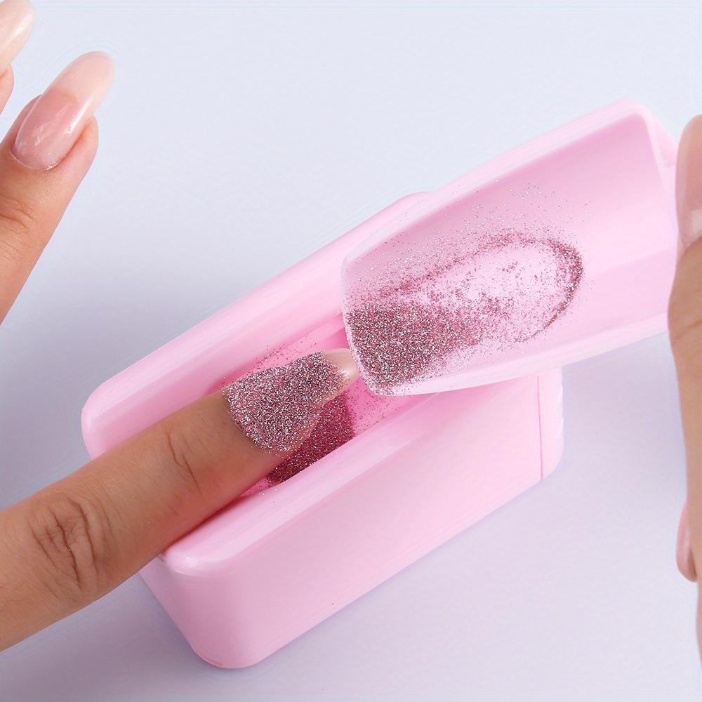 Nail Powder Recycling Box Powder, Glitter Powder, Sequins, Fashion Glasses Powder, Fairy Beads, Micro Diamonds, Etc., Portable Recycling Tool Box