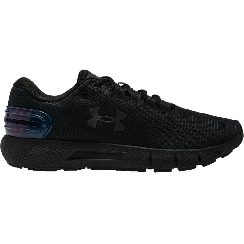 Under Armour Comfortable Breathable Shock Absorbing Durable Low Top Running Shoes Unisex sneaker Black 3025250-003