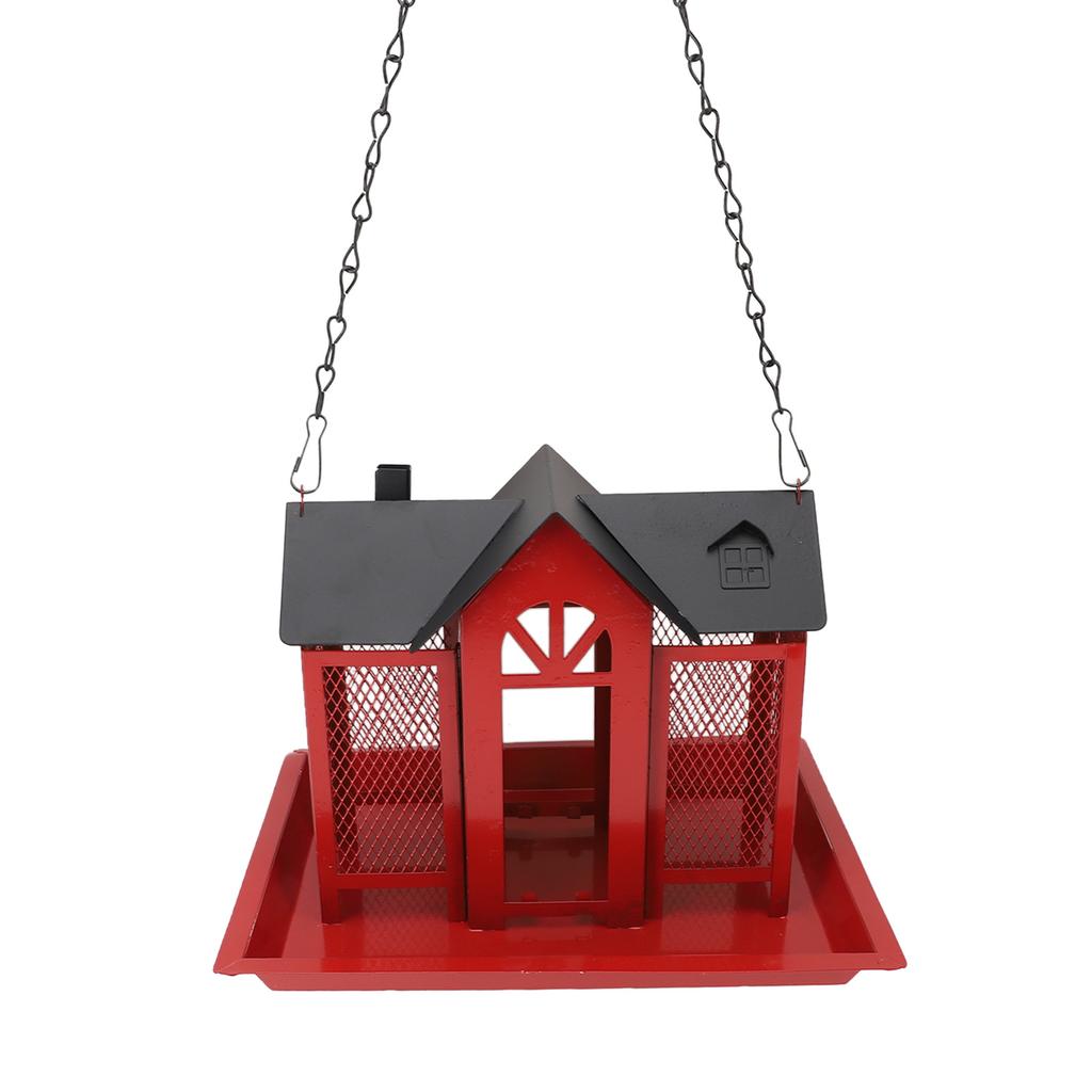 Bird Feeder House for Outside Mesh Wild Bird Feeder Large Capacity Weatherproof Bird Feeding Station Hanging for Garden Yard   Proof